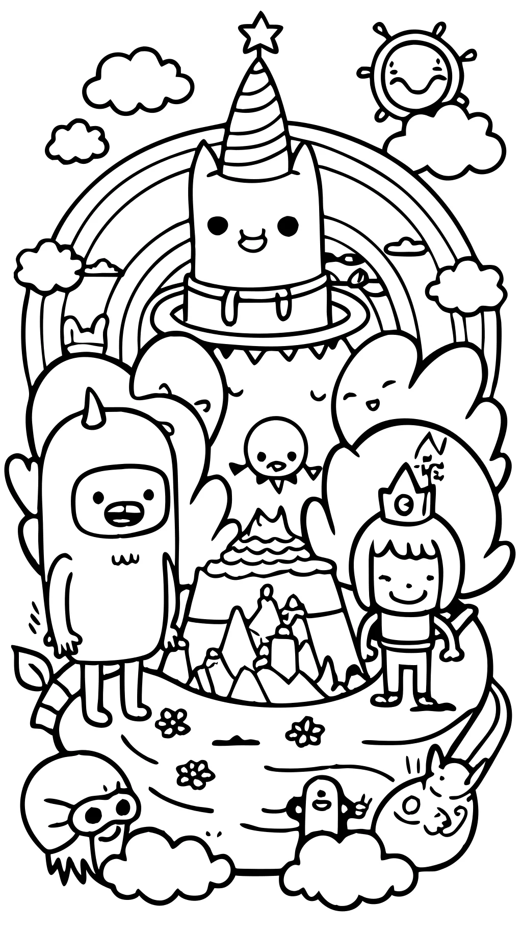 adventure time coloring pages